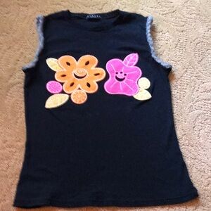 SISLEY SHIRT WITH FLOWERS SIZE XS MADE IN ITALY